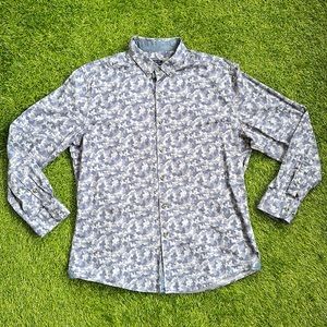 Bar III Camouflage Print Button-down Shirt